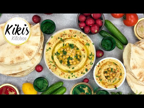 Original HUMMUS Rezept | Kichererbsenpaste mit Tahine | Hummus Bi Tahina | Hommus | vegan