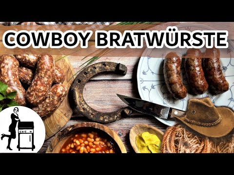 Die Cowboy Bratwurst | Schweinsbratwurst Rezept | Die Frau am Grill