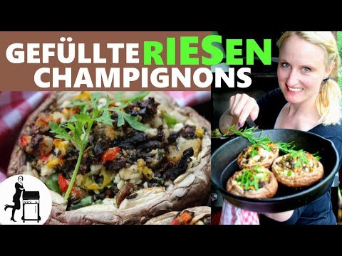 Gefüllte Champignons / Rezept für Grill &amp; Küche / Die Frau am Grill
