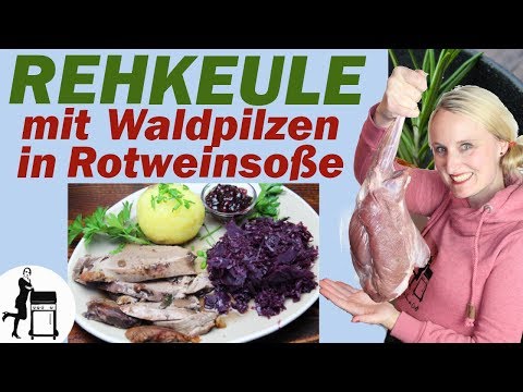 Rehkeule schmoren - so einfach klappt es | mit Waldpilzsauce
