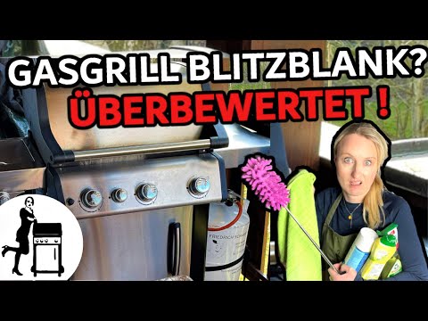 Gasgrill reinigen | innen &amp; außen sauber machen | Die Frau am Grill