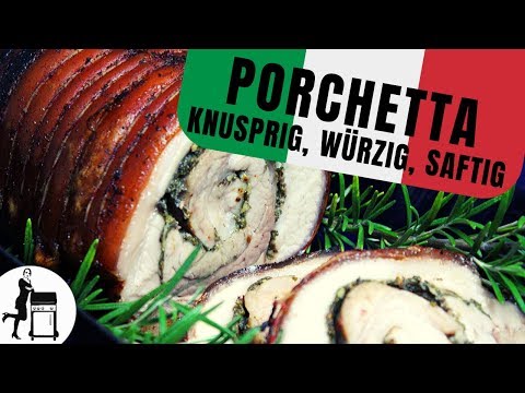 Porchetta: knuspriger &amp; gefüllter italienischer Rollbraten