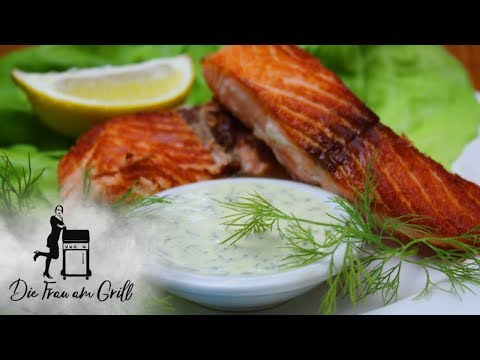 Honig Senf Soße mit frischem Dill | einfaches Rezept für Fisch &amp; Salat