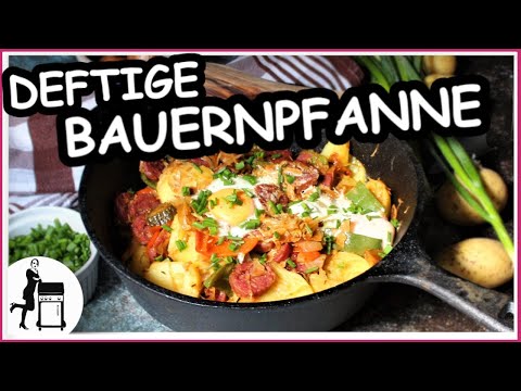 Deftige Bauernpfanne mit Ei | Rezept für Herbst und Winter