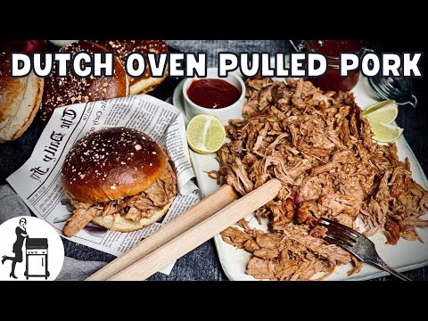 Pulled Pork im Dutch Oven | saftig &amp; würzig | Die Frau am Grill
