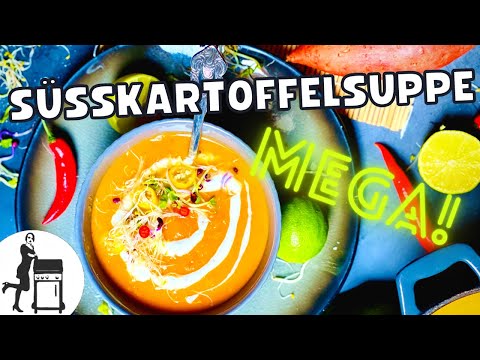 Süßkartoffelsuppe Rezept aus dem Dutch Oven | Die Frau am Grill