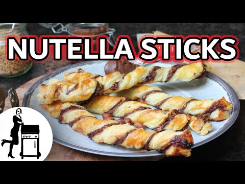 Nutella Sticks | Blätterteig mit Nutella | schnelles &amp; leckeres Rezept