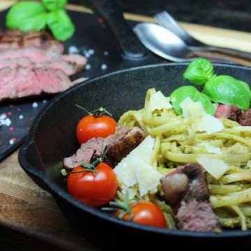 Steak Pasta Rezept - die frau am grill