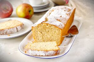 apfelkuchen in der kastenform