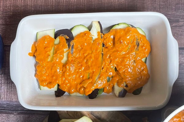 Auberginen Zucchini Auflauf | der Sommerauflauf