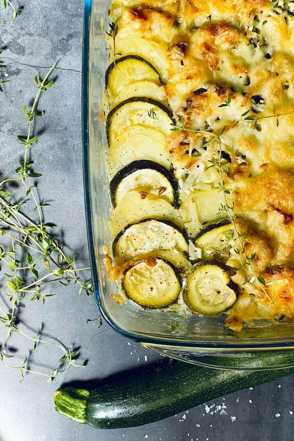 Elegantes Kartoffel Zucchini Auflauf Mit Feta Ebenbild