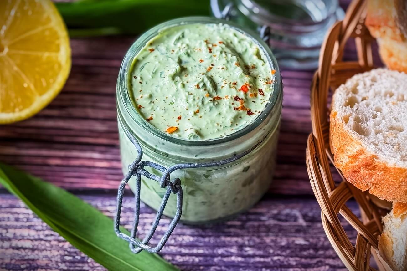 Bärlauch Dip mit Frischkäse
