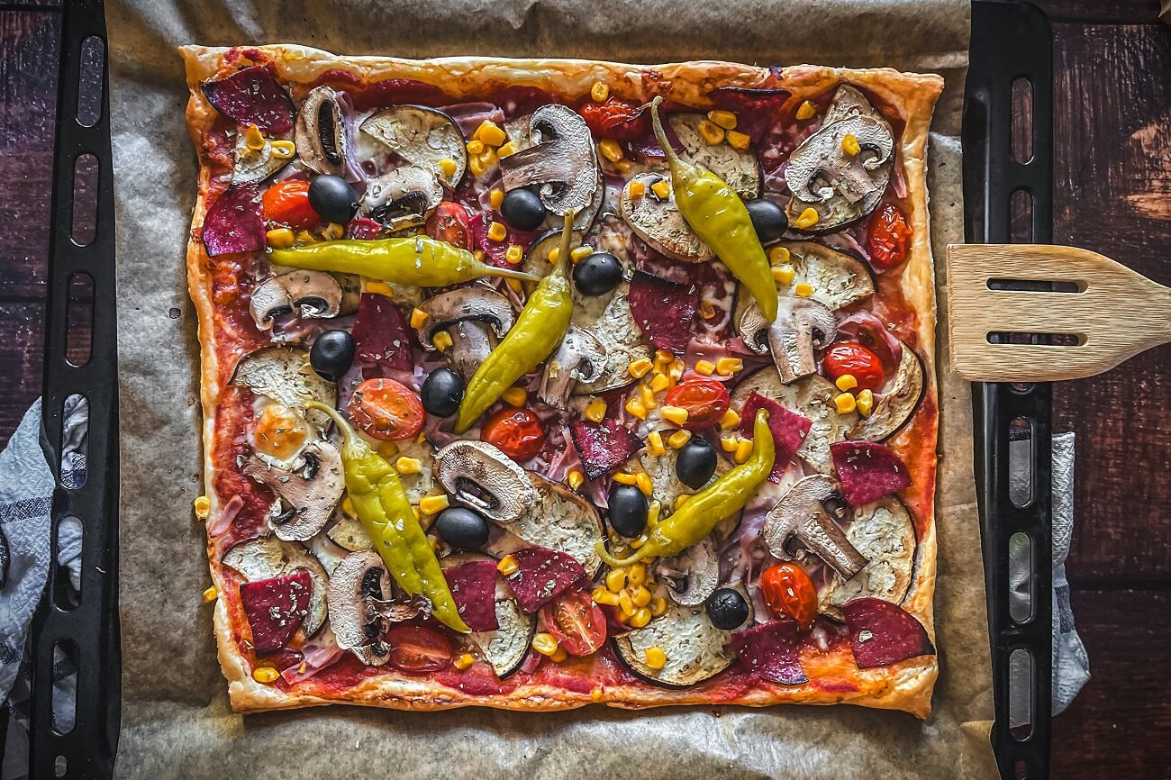 Blätterteig Pizza | die Party Pizza
