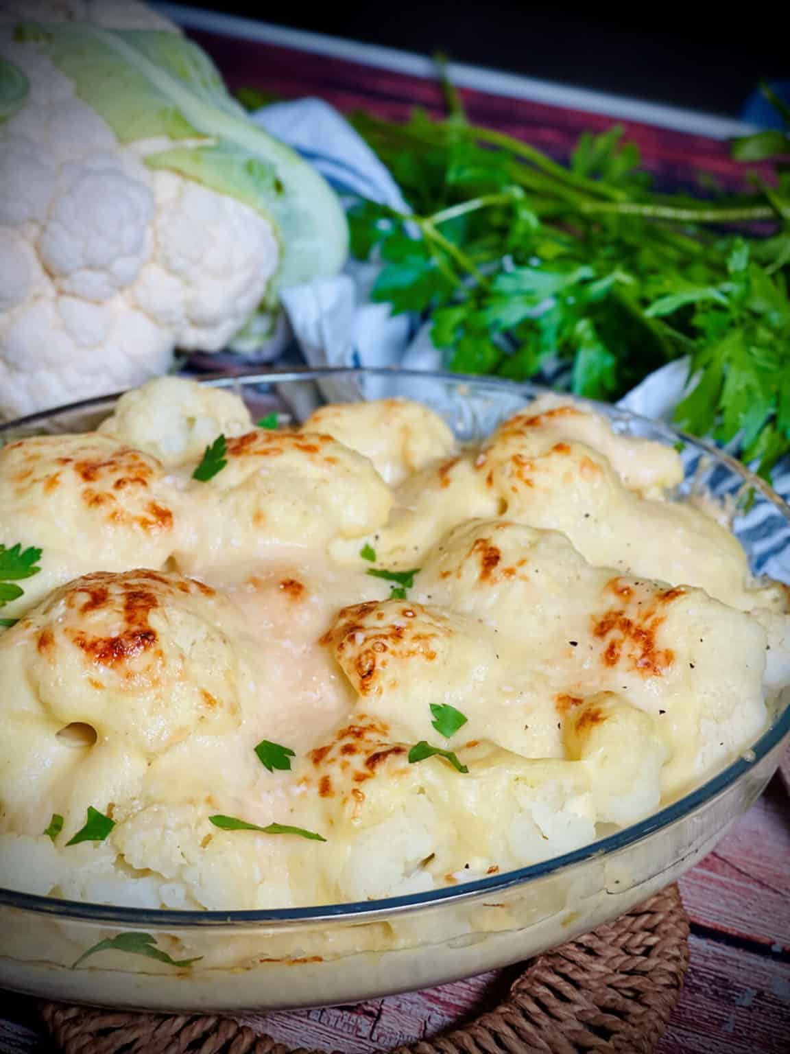Blumenkohlauflauf | mit Käse überbacken