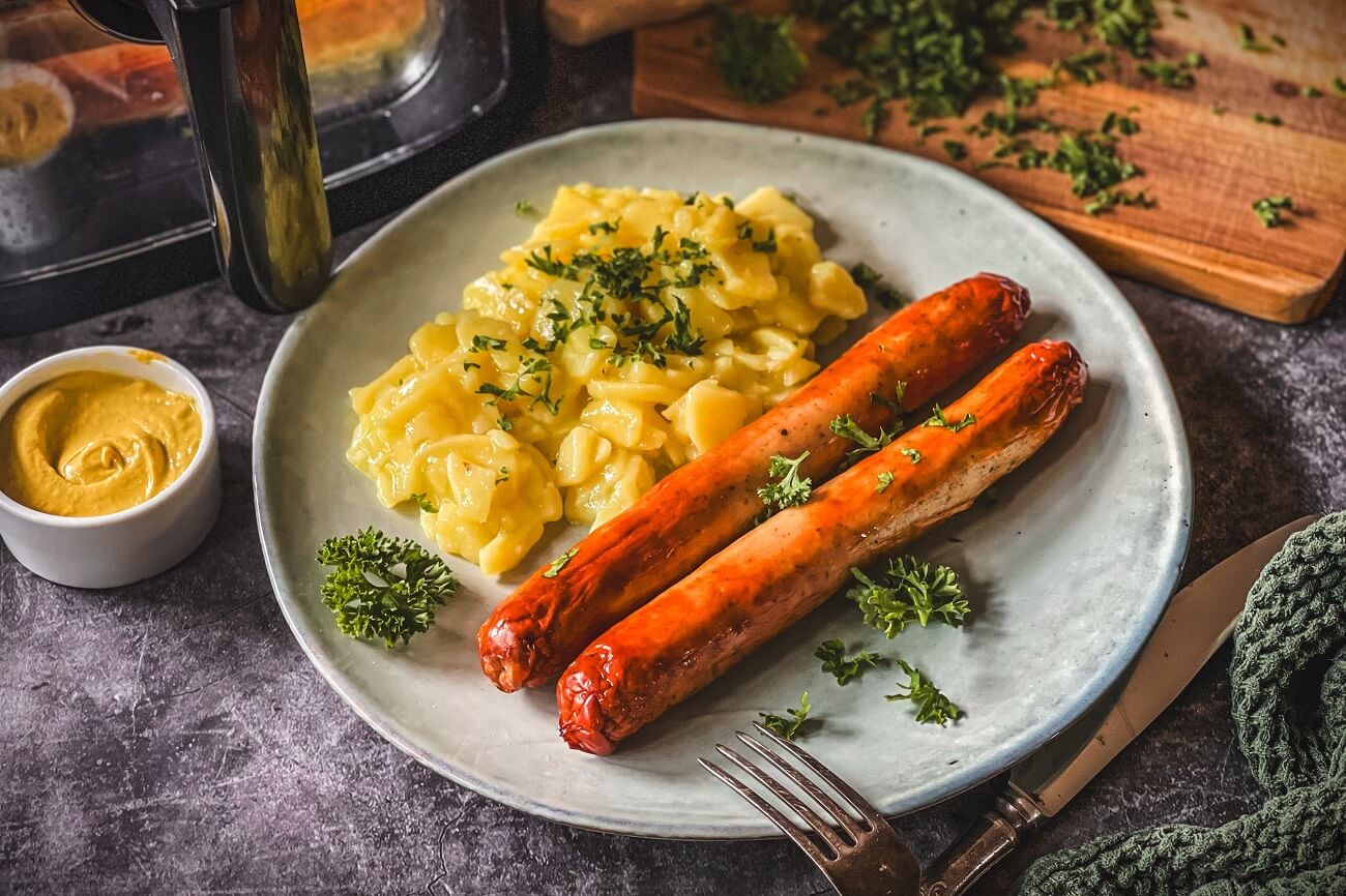 bratwurst aus der heissluftfritteuse