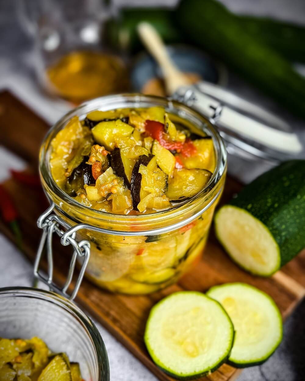 chutney aus zucchini