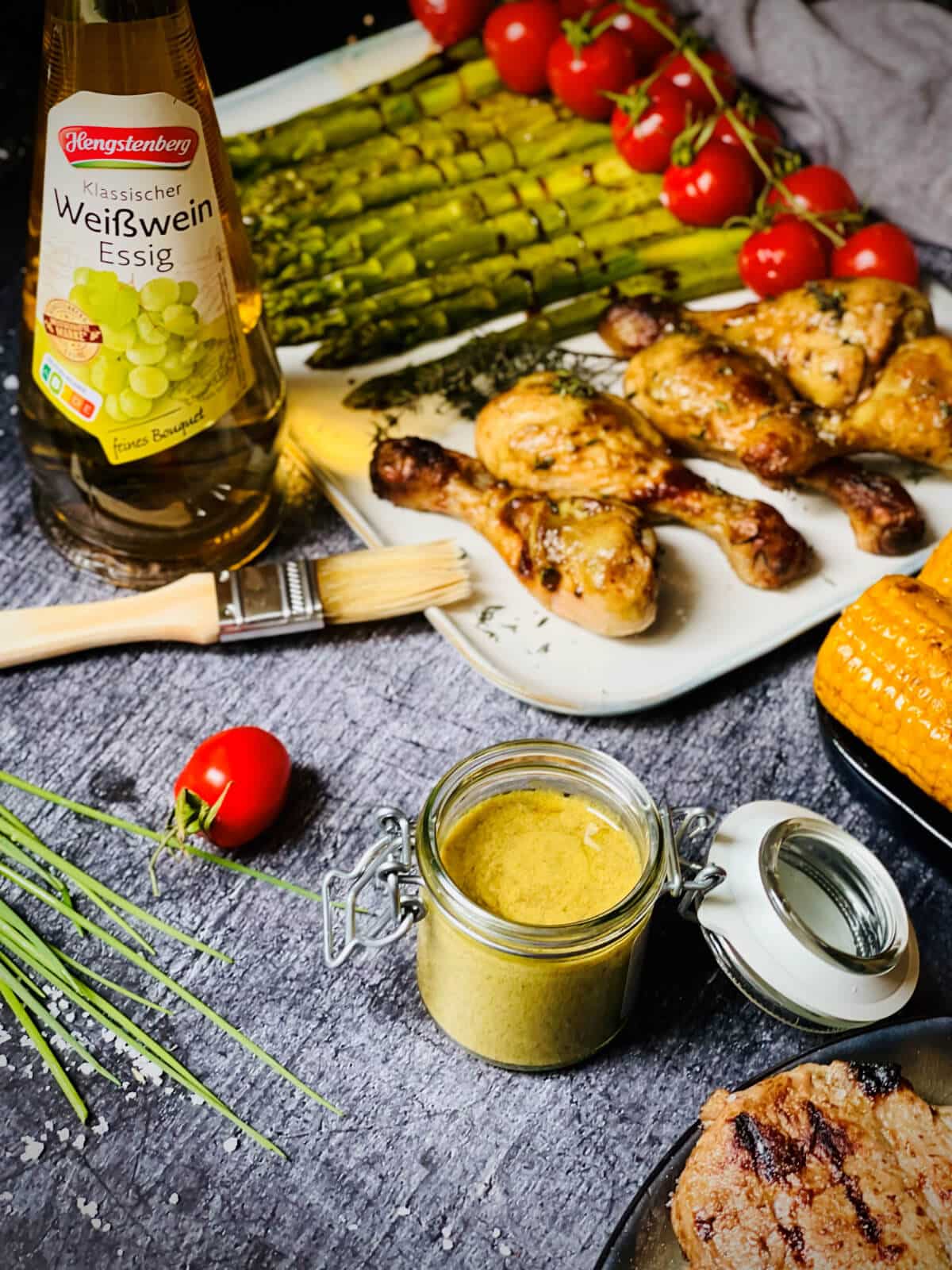 einfache honig senf marinade