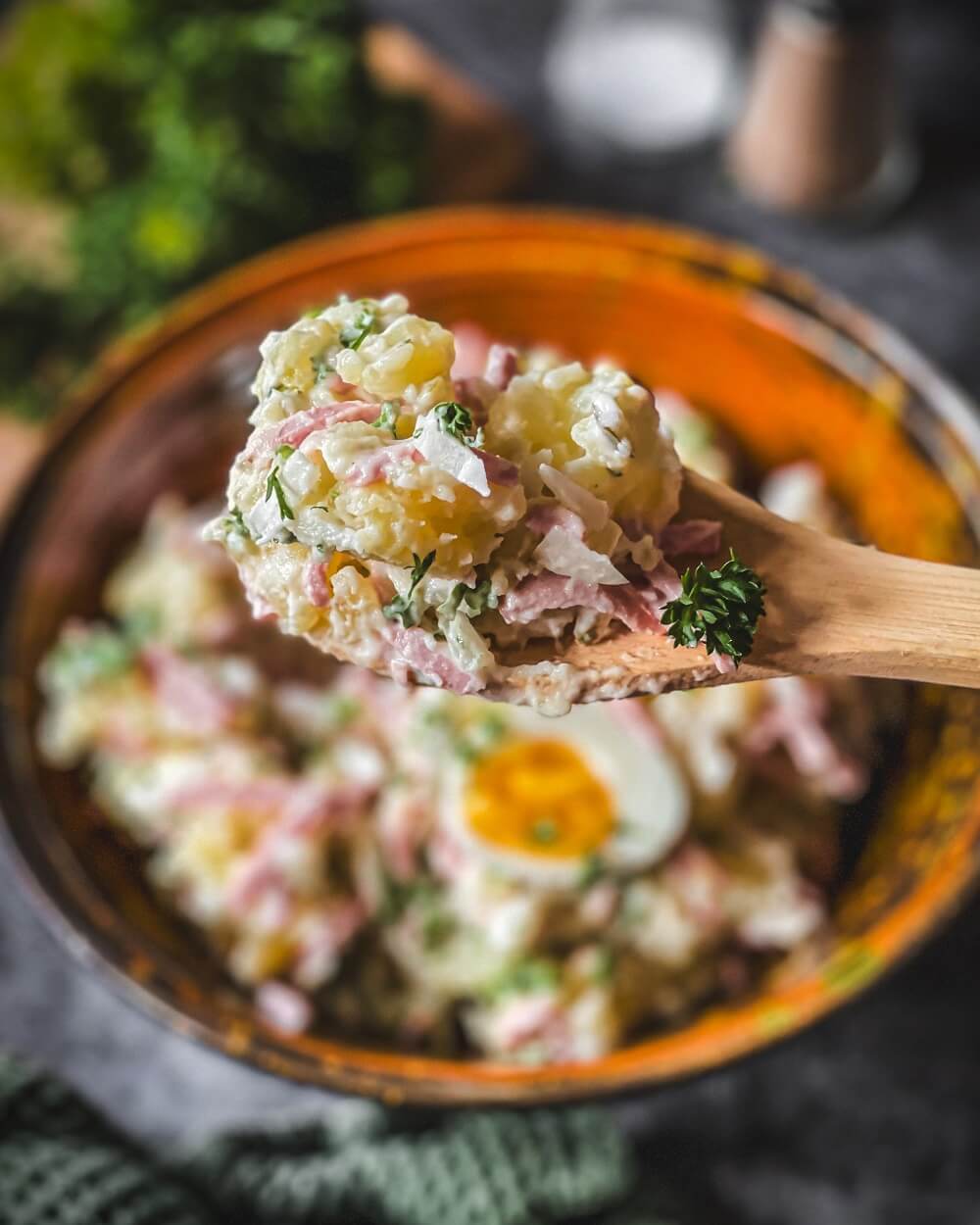 fleischsalat im kartoffelsalat