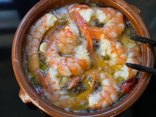 Spanische Gambas Pil Pil | Garnelen in Knoblauchöl