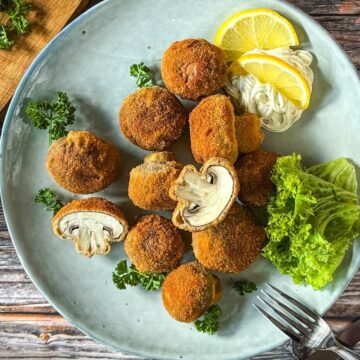 gebackene champignons rezept