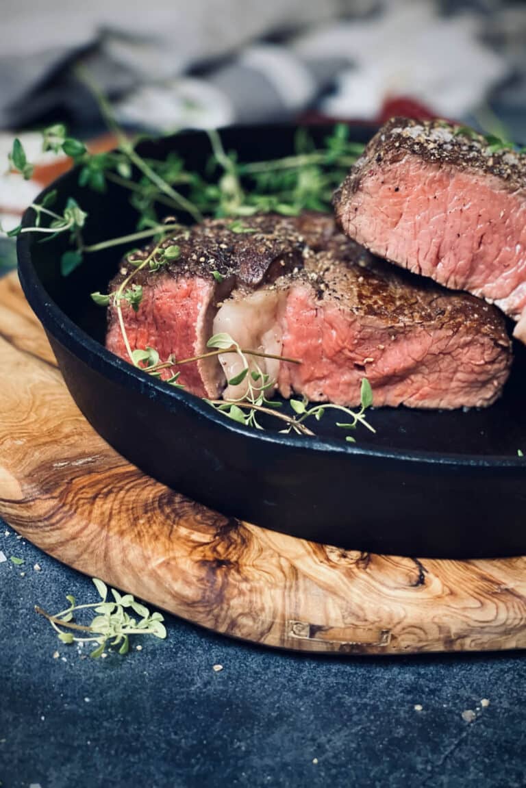 Rib Eye Steak Braten Perfekte Steak in der Pfanne