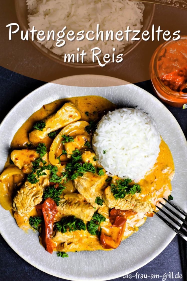Putengeschnetzeltes mit Reis
