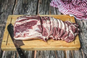 griechisches schichtfleisch gyros style schritt 1