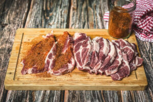 griechisches schichtfleisch gyros style schritt 2