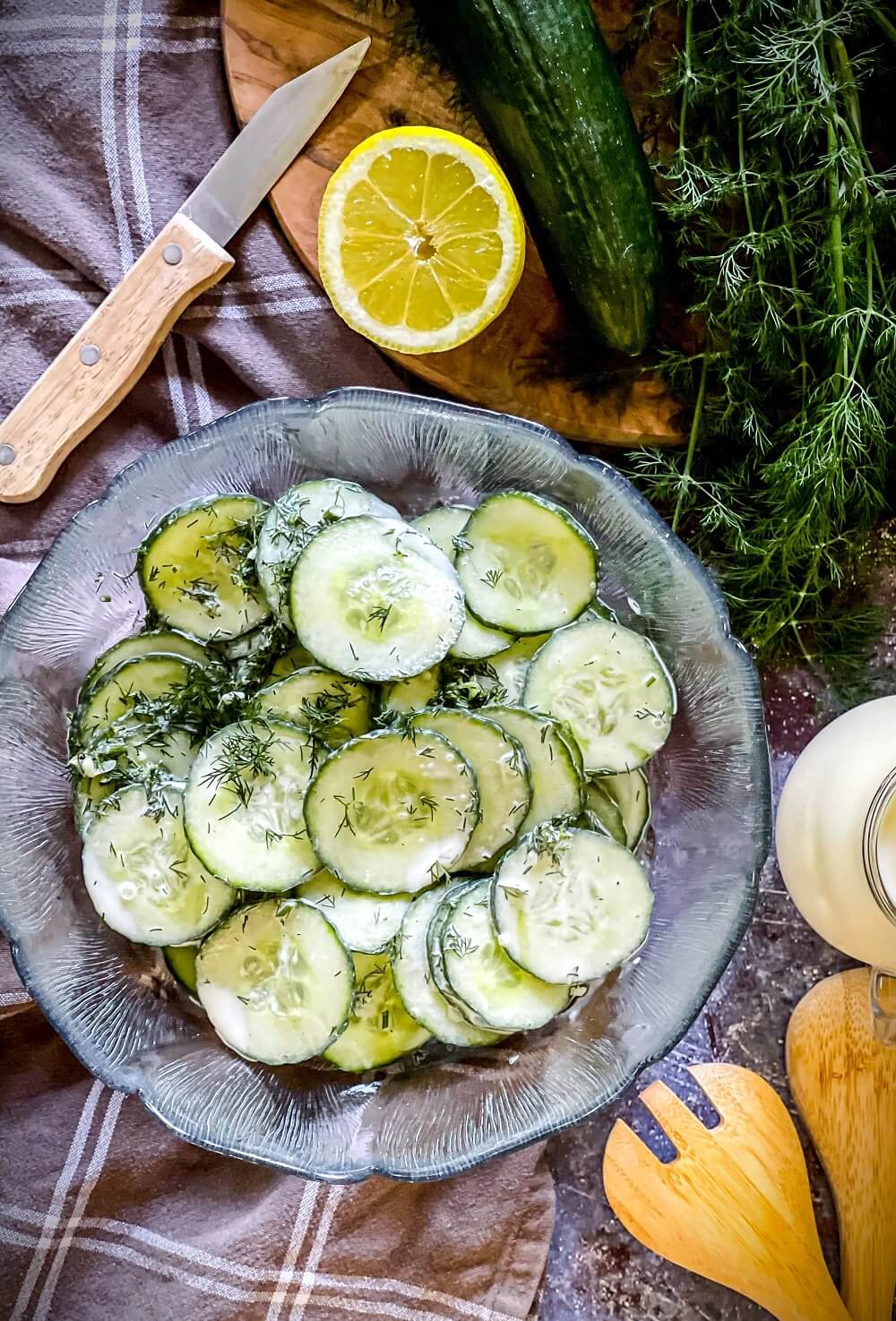 gurkensalat mit sahne rezept