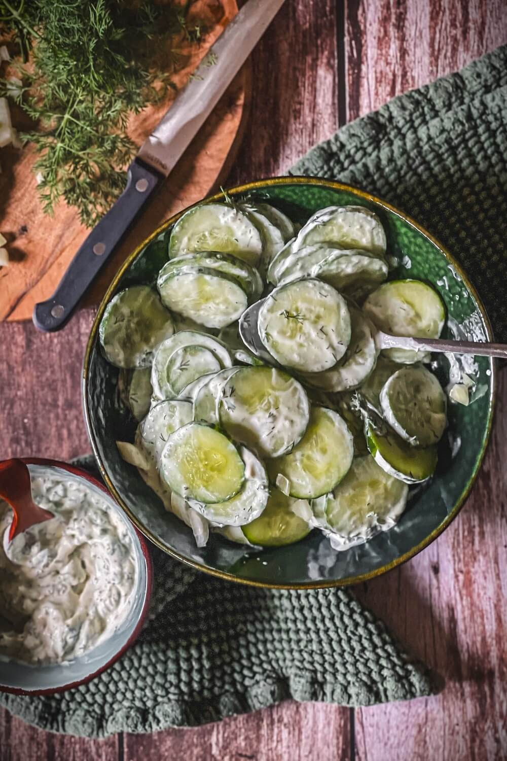 gurkensalat mit schmand rezept