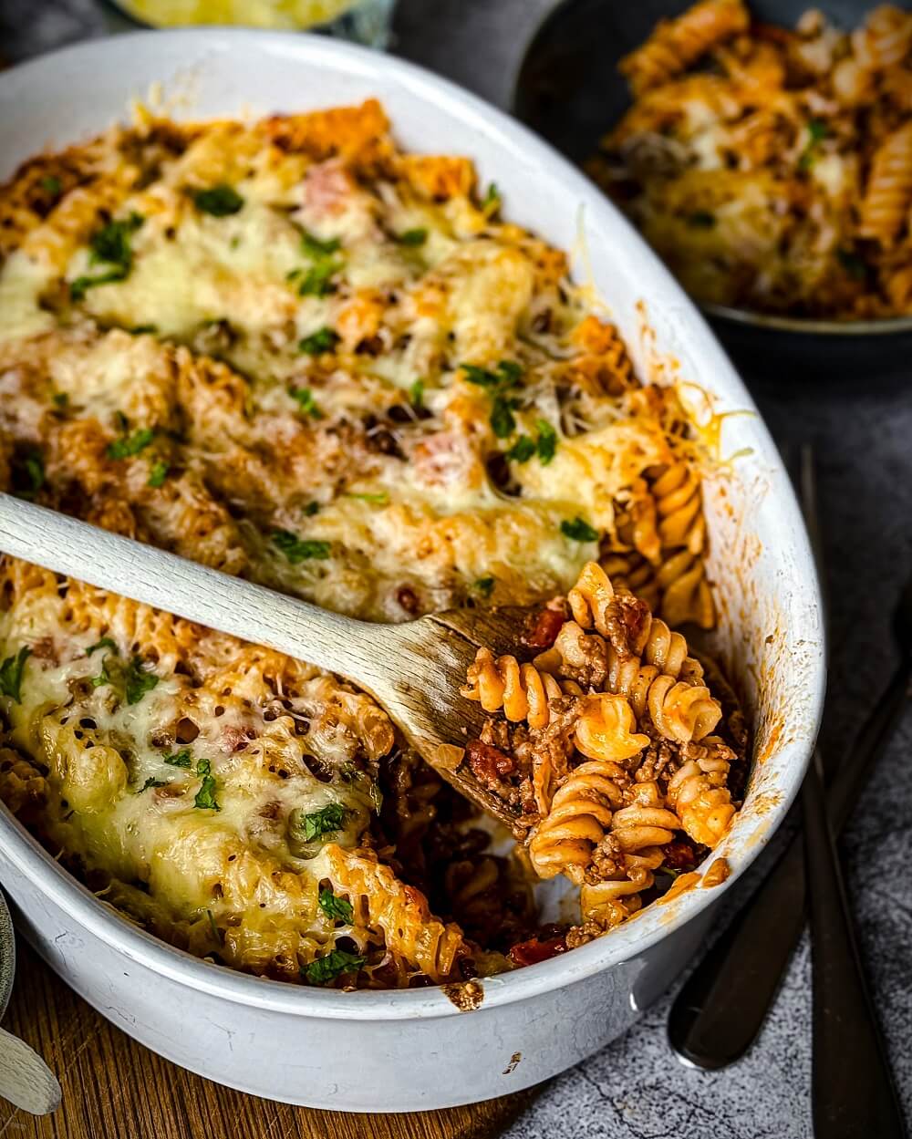hackfleisch auflauf mit nudeln