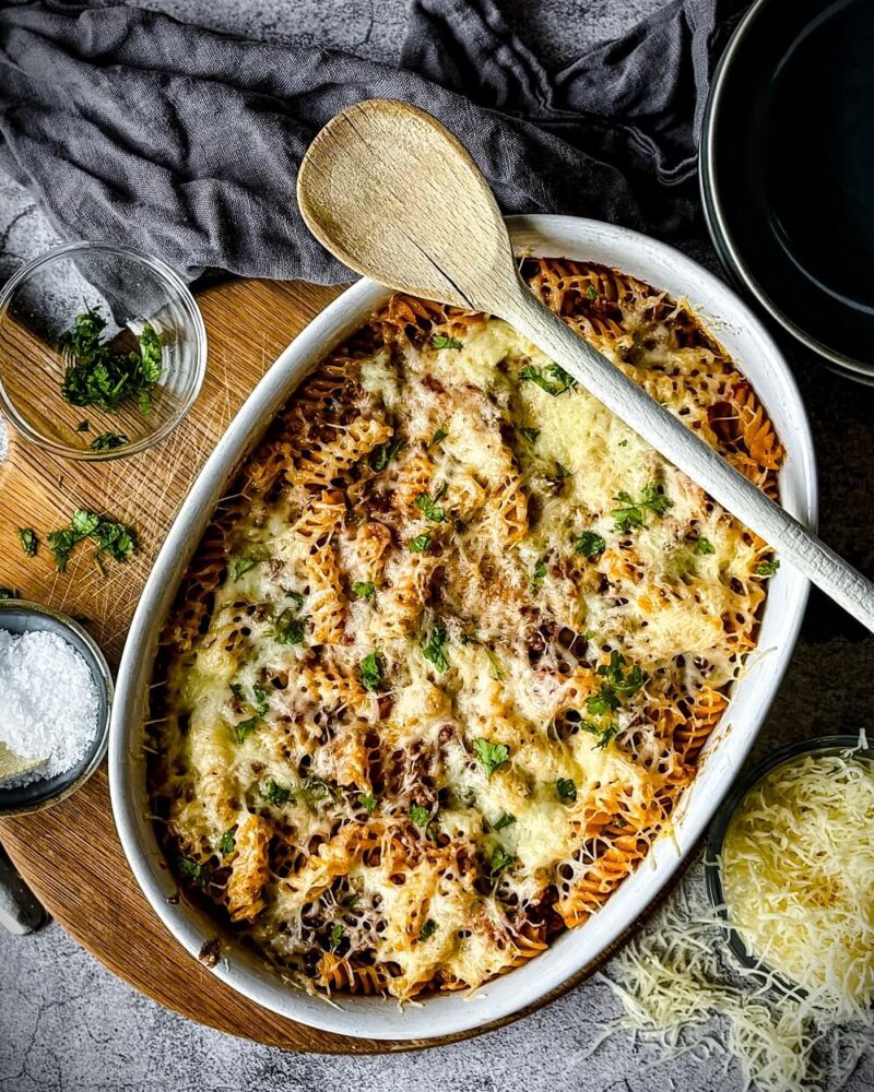 Hackfleisch Auflauf mit Nudeln