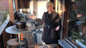 haeussler pelletgrill mit dutch oven - die frau am grill