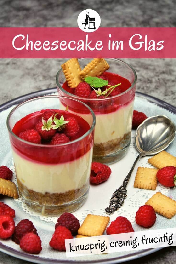 Nachtisch Einfach Und Raffiniert Im Glas Himbeer Cheesecake im Glas - raffiniert, einfach & lecker!