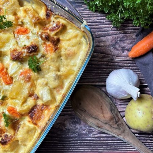 kartoffel kohlrabi auflauf - rezept - die frau am grill