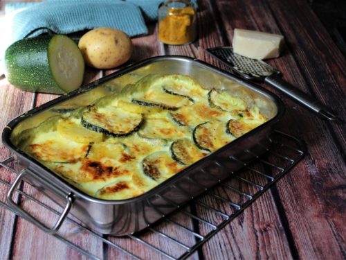 kartoffel zucchini auflauf - rezept - die frau am grill