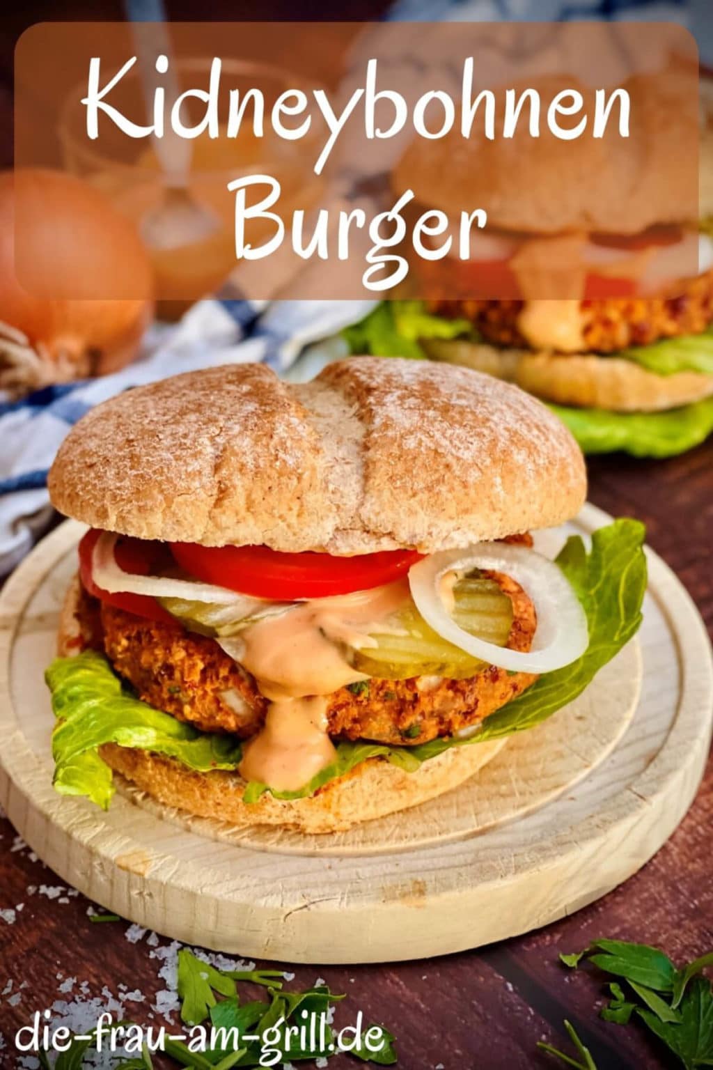 Kidneybohnen Burger | Vegetarischer Burger