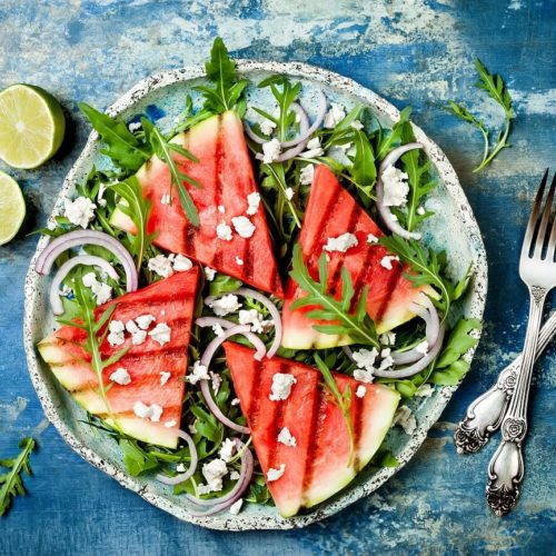 melone feta salat rezept