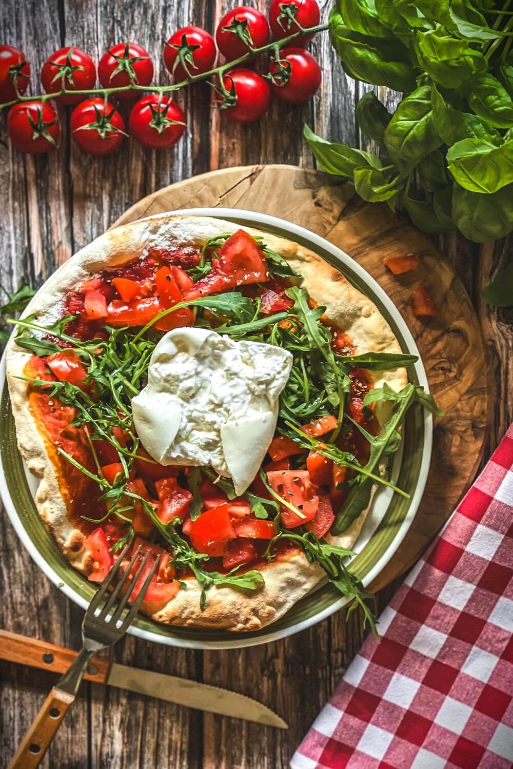pizza burrata kaese