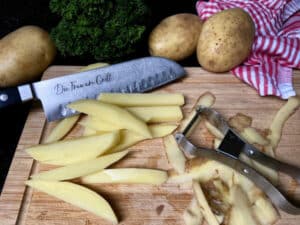 pommes heißluftfritteuse schritt 1