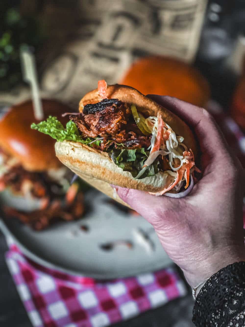 pulled pork burger nach pulled pork kugelgrill