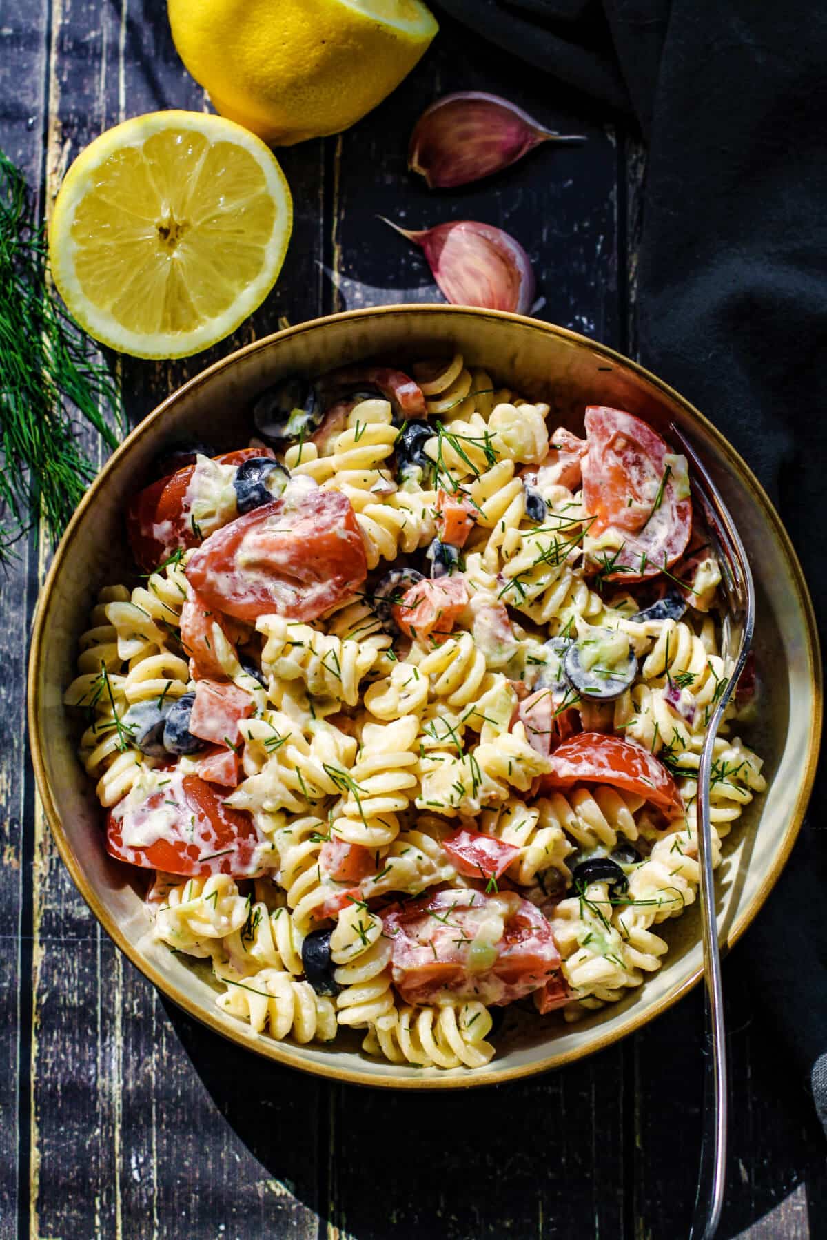 rezept griechischer nudelsalat