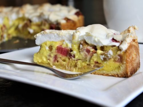 rhabarberkuchen mit Baiser rezept