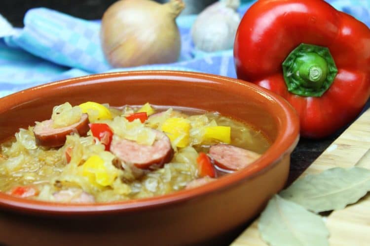 suppe mit sauerkraut- rezept - die frau am grill