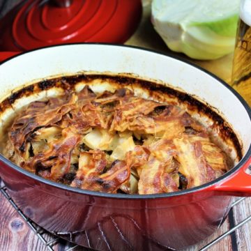 schichtfleisch mit kartoffeln - bayerisches schichtfleisch - die frau am grill