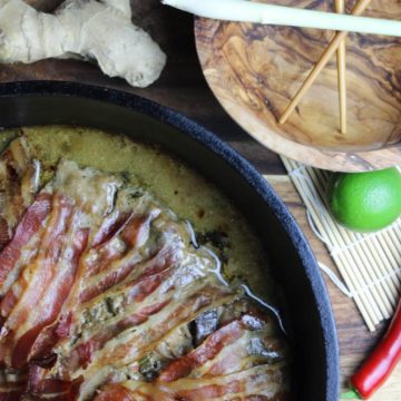 schichtlfeisch asia style - asiatisches schichtfleisch - die frau am grill