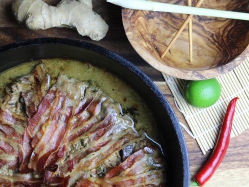 schichtlfeisch asia style - asiatisches schichtfleisch - die frau am grill