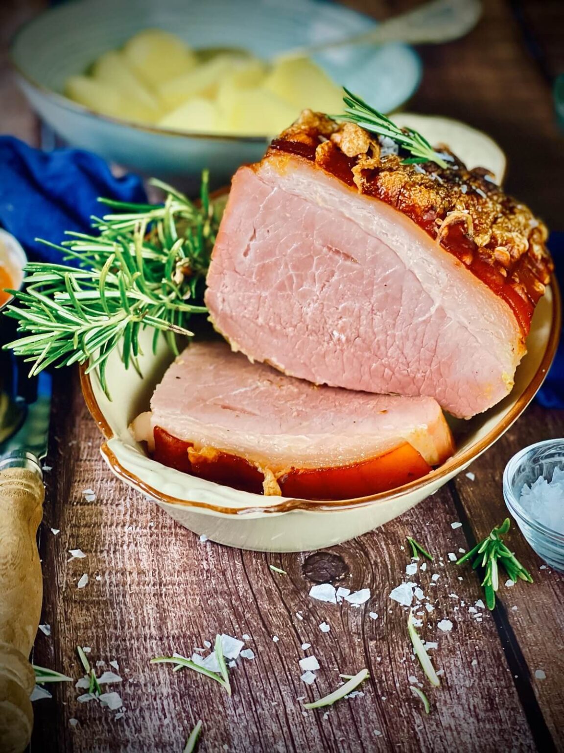 Schinkenbraten mit Kruste &amp; feiner Soße