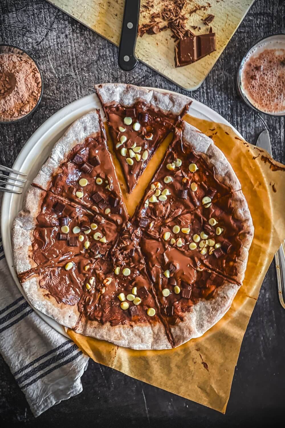 schoko nutella pizza