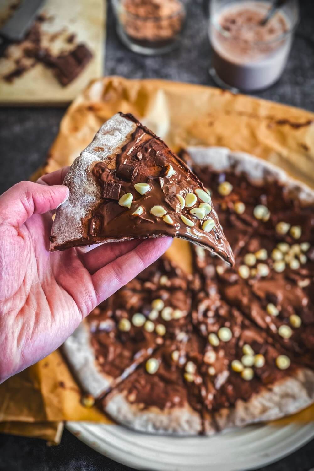 schoko pizza rezept